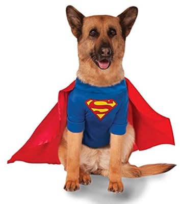 Official Rubie's DC Comic Superman Pet Dog Costume, Super Hero Gift, Big Dog Size XXL