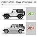 KUAFU Running Board Compatible with 2007-2018 Jeep Wrangler JK 2 Door Side Step Nerf Bars Guards Armor Kit Powder Coated Steel Black