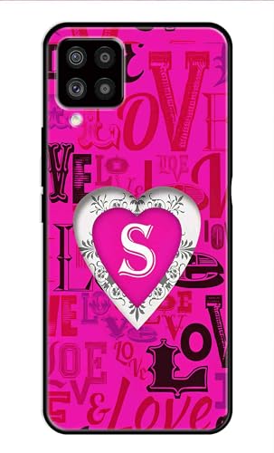 Image of Metal TPU Printed Back Cover for Samsung Galaxy M62 (Alphabet S -J1) 360 Degree Protection | Camera Protection -25092024(AR)