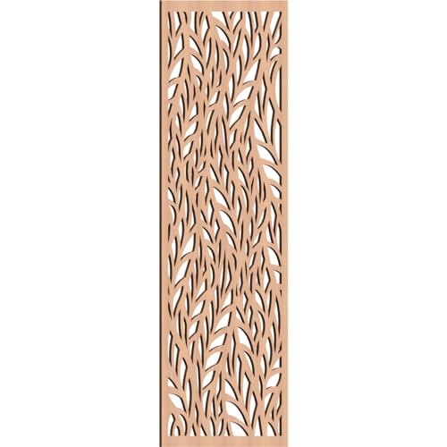Image of Ortonville Decorative Pierced Fretwork Wood Wall Panels, 19 3 /8 inchW x 49 3 /8 inchH x 1 /4 inchT, Alder