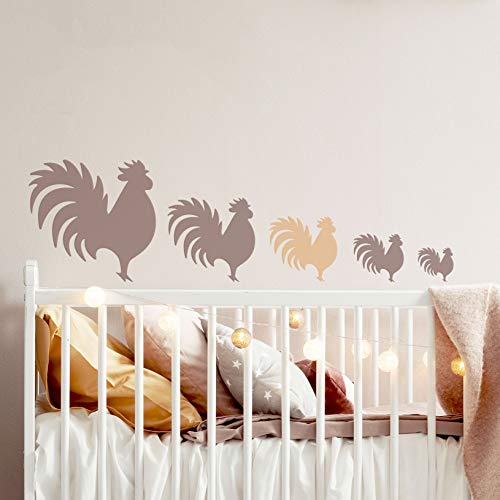 NAKLEO-5-pcs-Reusable-Plastic-Stencils-Rooster-Animal-Farm-134-to-35-Pattern-Children-Kids-Painting-Template-Room-Decor-Craft-DIY-Wall-Furniture