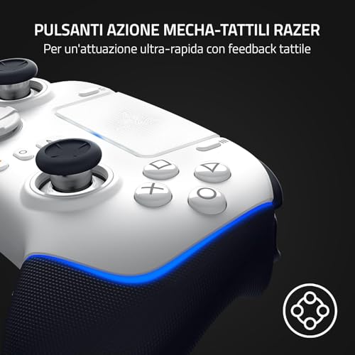 Wolverine V2 Pro - Controller wireless per PS5 e PC (HyperSpeed Wireless, pulsanti d'azione mecha-tattili, D-Pad a 8 microinterruttori, HyperTrigger) Mercury - Mouse gaming - Immagine 2