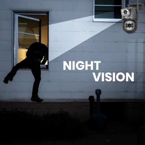 Image of ApnaCam 5MP Outdoor Smart WiFi Wireless IP CCTV Security Camera | Colored Night Vision | 2-Way Audio | Motion Track | Cruise Mode | Support 256 GB Micro SD Card Slot