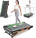 Walking Pad Treadmill with Auto Incline, Vitalwalk Wide Full Deck, 400lbs/350lbs Capacity, Portable Under Desk Treadmills for Home Office, 3.0HP Brushless, Vertical Space-Saving, Ambient Light, TM06