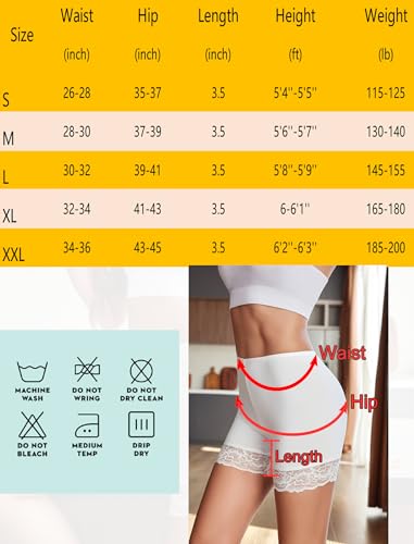 Image of Avidlove Women's Under Shorts for Dresses Seamless Anti Chafe Underwear Smooth Boyshorts Lace Slip Shorts for Women