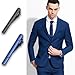Men's fashion tie Clip Set - Suitable for regular ties, wedding business accessories, and pin clips (6)