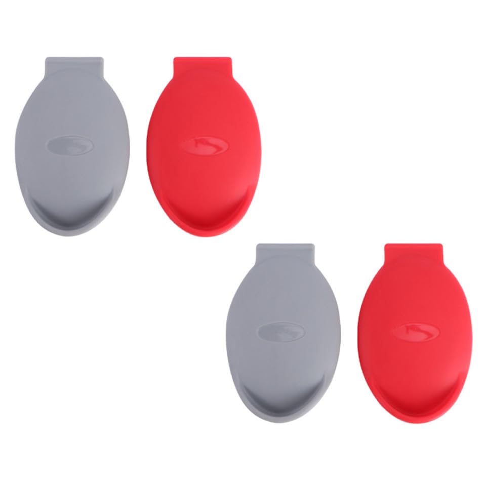Pinzas para abrir ostras de silicona roja pack de 4 unidades compactas