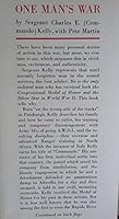 One man's war, B0007EGVB6 Book Cover