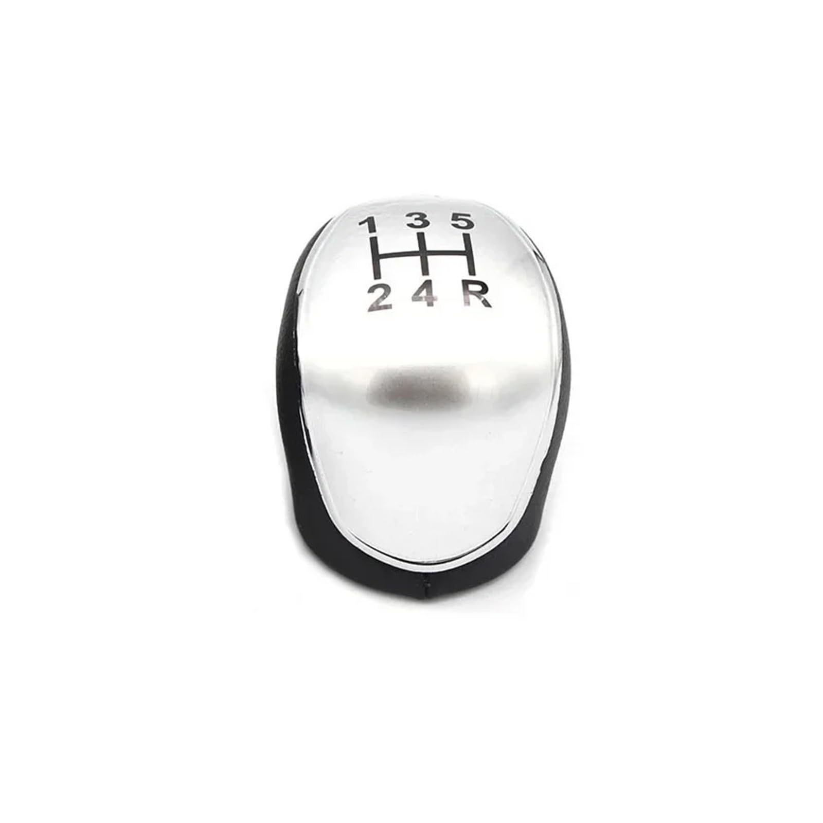 Sauanmnktp 5 Speed Silver Knob Gearshift Knob For Mondeo 4 Mk4 Iv 2007-2014 Car Hand Speed Ball Gear Shift Knob Gaiter(5 Speed Silver Knob)