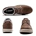 ANALEAF Mens Casual Oxfords Fashion Sneakers Soft Comfortable Lace-Up Dress Shoes Brown