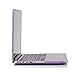 RUBAN Case For MacBook Retina Pro 15 inch A1398 (2015-2012) , Plastic Smooth Matte Hard Case Shell with TPU Keyboard Cover, Purple