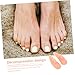 FRCOLOR 1set Toe Pads for Hammer Toes Soft Cushions and Separators for Bunion Relief to Prevent Cramping and Pressure Suitable for Men and Women