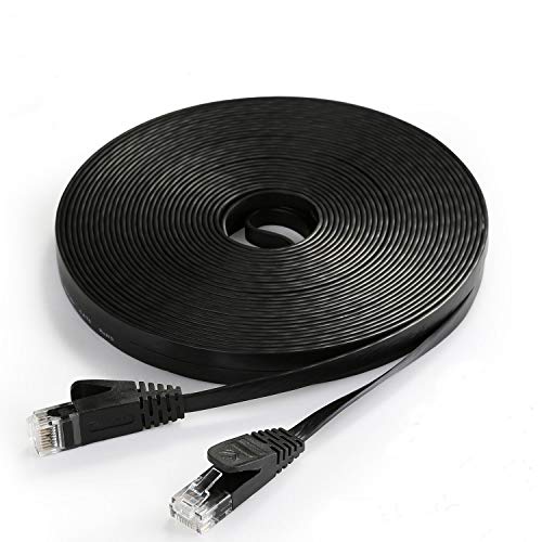 CelerCable - Flat Ethernet Cable Cat6 5ft with Snagless RJ45 Connectors, Slim Short Network Cable Flat Cat 6 Ethernet Patch Cable, Internet Patch Cable Computer Networking Cord, 5 Feet (Black) CelerCable - Flat Ethernet Cable Cat6 5ft with Snagless RJ45 Connectors, Slim Short Network Cable Flat Cat 6 Ethernet Patch Cable, Internet Patch Cable Computer Networking Cord, 5 Feet (Black)