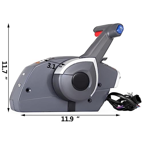 Boîtier de commande à distance hors-bord et accessoires de bateau à levier unique - 6