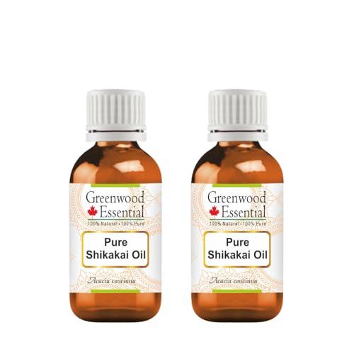 Greenwood Essential Pure Shikakai Oil (Acacia concinna) (Pack of Two) 30ml X 2 (2 oz)
