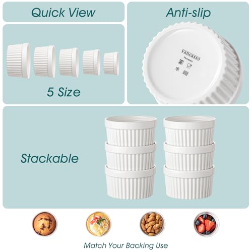 Vancasso VC-RAMEKINS-06 6 Oz Ramekins Set Of 6 thumb #8