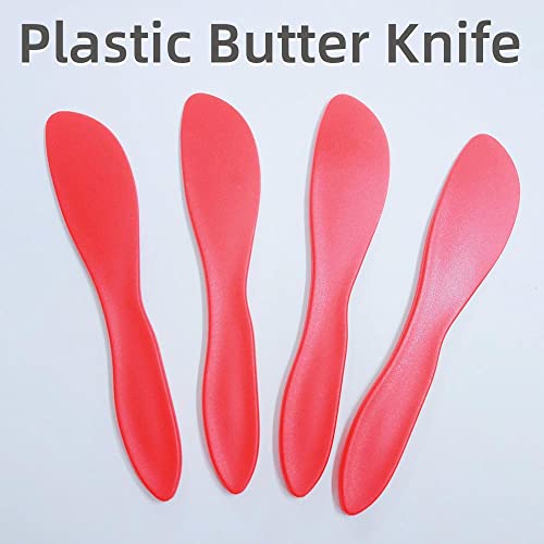 MinLUOCER 5PCS Plastic Butter Knife Butter Spreader Knife Versatile Kitchen Frosting Knives Kitchen Essential Tools for Cutting or Spreading Butter Cheese Jam - Image 5