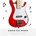Best Choice Products 30in Kids Electric Guitar Beginner Starter Kit w/ 5W Amplifier, Strap, Gig Bag, Strings, Picks - Metallic Red