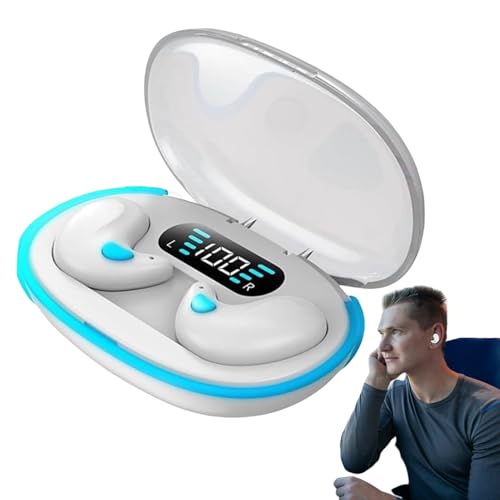 Generisch Knochenleitungskopfhörer – Kabellose -Kopfhörer | Schlafkopfhörer| Leichtes ABS-Design, schnelles 30-minütiges Schnellladen | Lärmreduzierung | Zum und Schlafen