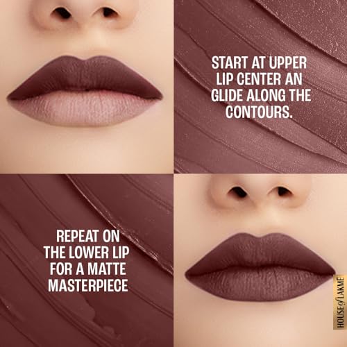 Image of LAKME LAKM Lakme Powerplay Priming Matte Lipstick, Smooth Finish, Lightweight Smudgeproof, Lasts 16hrs, Hydrates Lips, Sangria Weekend, 3.6g (Pack of 2)