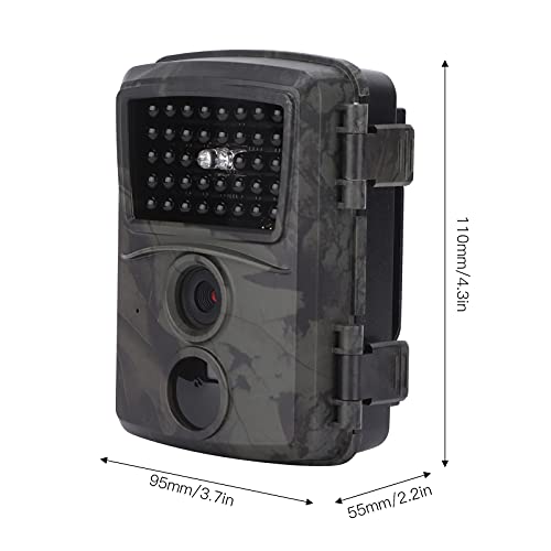 Dilwe Câmera para ambientes externos, câmera infravermelha HD1080P de 12 MP, filmadora de vida selva