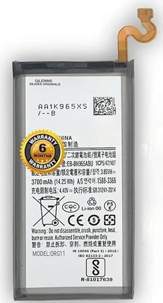 Image of Original EB-BN965ABU Battery for Samsung Galaxy Note 9 SM-N960F, SM-N9600, SM-N960F, SM-N960U, SM-N960U1 Battery with 6 Month warrenty**** (for EB-BN965ABU SAM-Sung)