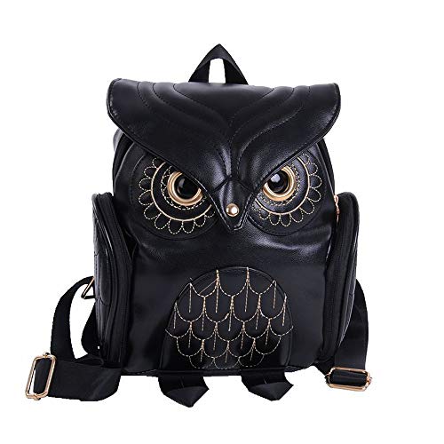 Kulywon Fashion Cute Owl Backpack Women Cartoon School Bags For Teenagers Girls