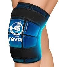 REVIX Knee Ice Pack Wrap, 45-Minute Long-Lasting Ice Pack for Knees with Ice Grid Gel Design, Reusable Gel Ice Wrap for Meniscus Tear, ACL, Cold Therapy for Elbows, Calves & Legs 12" 9.5"