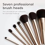 Professional Brush Collection - Ergonomical Makeup Brushes Set with 8 Brush Heads - Professional Makeup Brush Set for Face & Eyes - For Makeup Application - Image 5