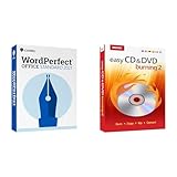 Corel WordPerfect Office Standard 2021 + Corel Easy CD & DVD Burning 2 Bundle | Office Suite of Word Processor, Spreadsheets & Presentation Software + Disc Burner & Video Capture USB [PC Disc]