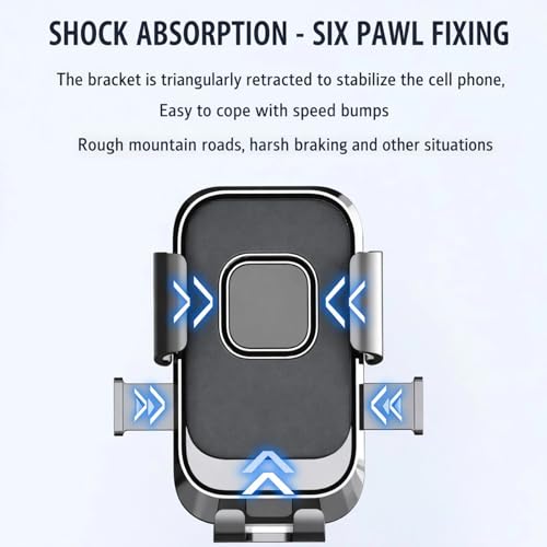 Image of ENNIX Bike Mobile Holder for Bicycle Scooter & Motorcycle | 360 Degree Rotatable Handlebar Phone Mount with Shock Absorption & Secure Lock | Mobile Stand for 4 to 6.9 Inch Smartphones | Black