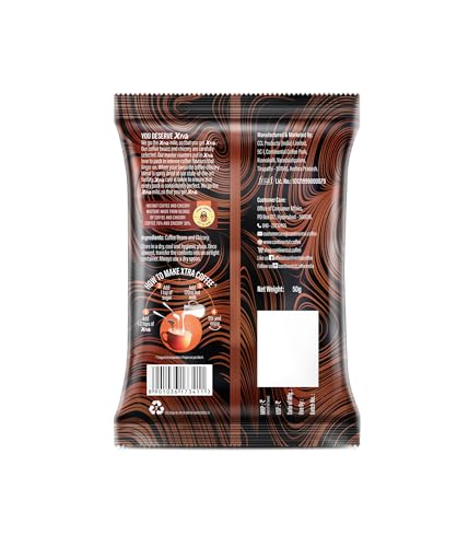 Continental Coffee XTRA Medium Roast Instant Coffee Granules | 70% Coffee & 30% Chicory | 50g Pouch | South Indian Coffee | 1 Pouch (50g)