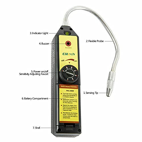 NC WJL-6000 Refrigerante para Detector de Vazamento de Halogênio HVAC R134a R410a Verificador de Ar