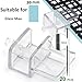 LINLAN Fish Tank Anti-Jump Set, Aquarium Lid, 8 Pieces 11.8x11.8in/30x30cm Plastic Grid with 6 Brackets and 20 Cable Ties, Cover for Rimless Aquarium(White)