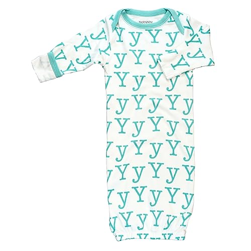 Image of Babysoy Unisex Baby Long Sleeve Alphabet Pattern Gown SleepSack/Bundler