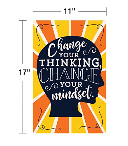 Carson Dellosa Motivationsposter-Set, 27,9 x 43,2 cm, 16 bunte Klassenzimmer-Poster mit inspirierenden Zitaten, inspirierende Wandkunst für Pinnwand, Klassenzimmer-Dekor, Wanddekoration und