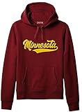 Daxton Sudadera unisex para adultos, con capucha y forro polar, Minnesota Borgoña Oro, Large