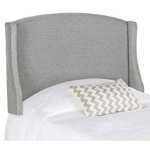 Safavieh Mercer Collection Austin Grey Winged Linen Headboard (Twin) #TOP3