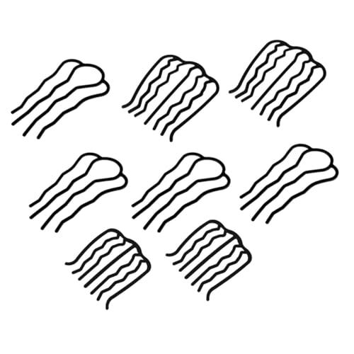 Didiseaon Peine 8 Piezas Pinza De Pelo Lateral Herramienta De Metal Señorita Electricidad Estática Clip De Plátano