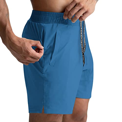 Image of 2 Pack Mens Athletic Shorts 5 Inch Quick Dry Gym Workout Shorts Men Lightweight Sports Running Shorts with Pockets
