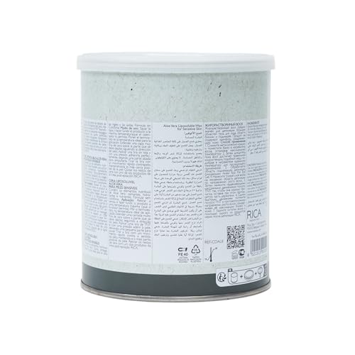 Image of Rica Aloe Vera Liposoluble Wax For Sensitive Skin Men & Women Hair Removal Cream for Arms, Chest, Legs, Back, and Full Body (800 ML)