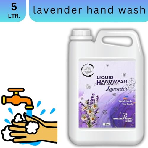 Image of Liquid Handwash pH Balanced Lavender, Protection Against Germs, Special Care for Hands, 5 Litre