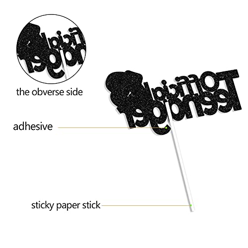 Image of Festiko13 Official Teenager Black Silver Glitter Birthday Cake Topper 13th Birthday Party Decorations Supplies for Teens