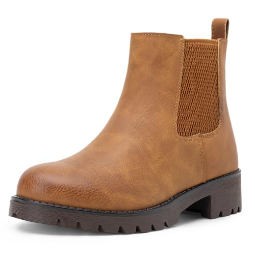 Image of Vepose Women's 9607 Chelsea Ankle Boots Pull-On Booties for Women