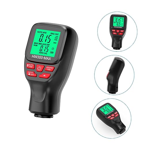 Medidor digital de espesor de recubrimiento para automóvil, con pantalla LCD retroiluminada y diseño portátil para evaluación precisa miniatura 4