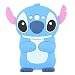 Galaxy On5 Case,Galaxy On5 silicone Skin,G550 Cartoon Skin,WGOOD 3D Alien Dog Blue Soft Silicon Rubber Protection Skin Case Cover for Samsung Galaxy On5 G550