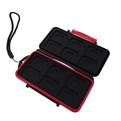 WOONEKY 1pc Drop Resistant Memory Holder Case for Cards Lightweight Portable Storage Box for Outdoor Activities and Daily Use Plastic Material