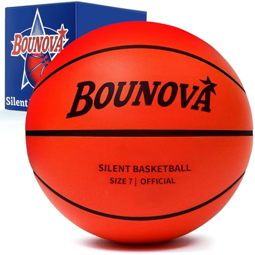 BOUNOVA Silent Basketball | Real Feel Powerful Bounce | Elegant Gift Box Packaging | Pro-Grade PU...