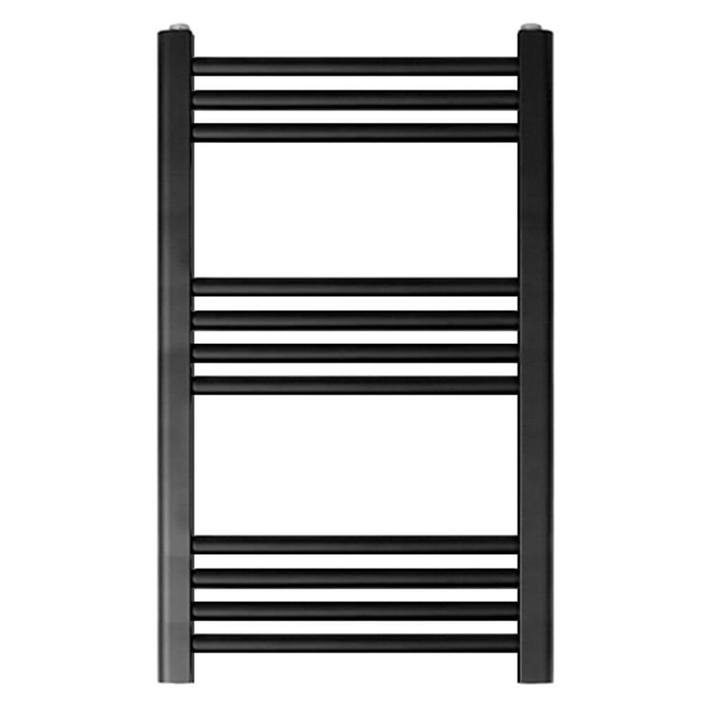 Straight Heated Heated Towel Rail Radiator, 337W, 400 X 700Mm, Matt Black 5056817764128