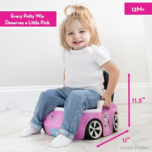 Barbie™ Convertible Car Potty Training Toilet, Includes Detachable Toddler Toilet Seat and Kids Potty, Ages 12 Months and Up, Pink - Image 3